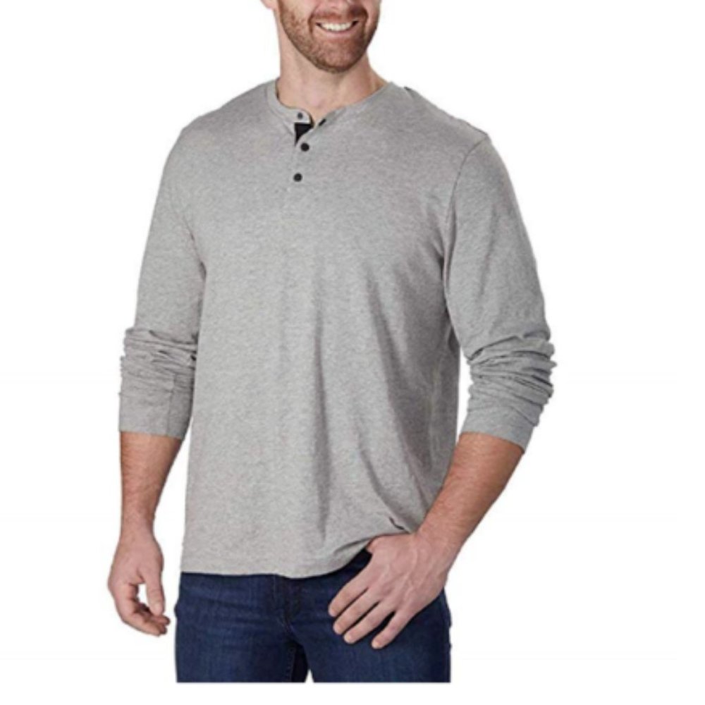 Kenneth Cole Men’s Long Sleeve Henley - Picture 2 of 4